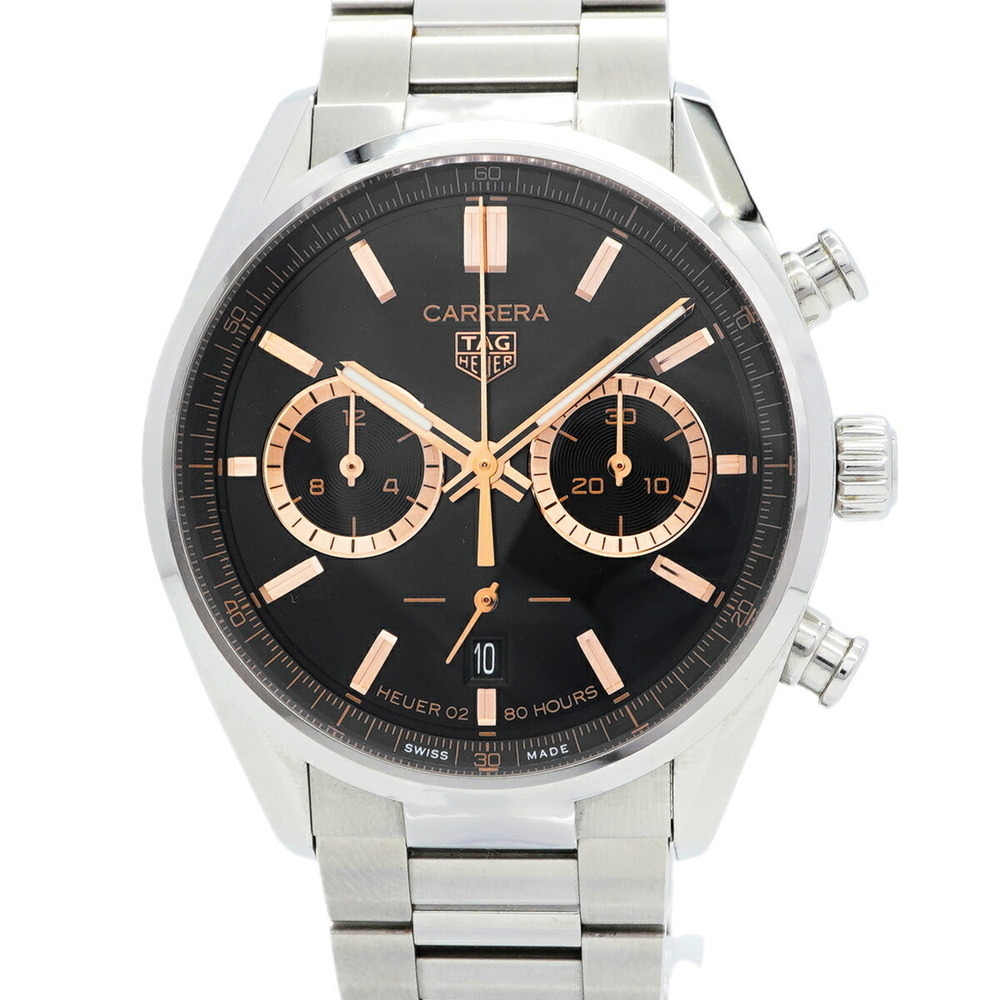 TAG Heuer Carrera Calibre 02 CBN2019 Black Dial Men's Watch